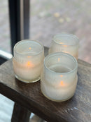 DutZ Collection windlicht Maartje beige - H8 x D8 cm