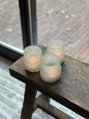 DutZ Collection windlicht Maartje beige - H8 x D8 cm