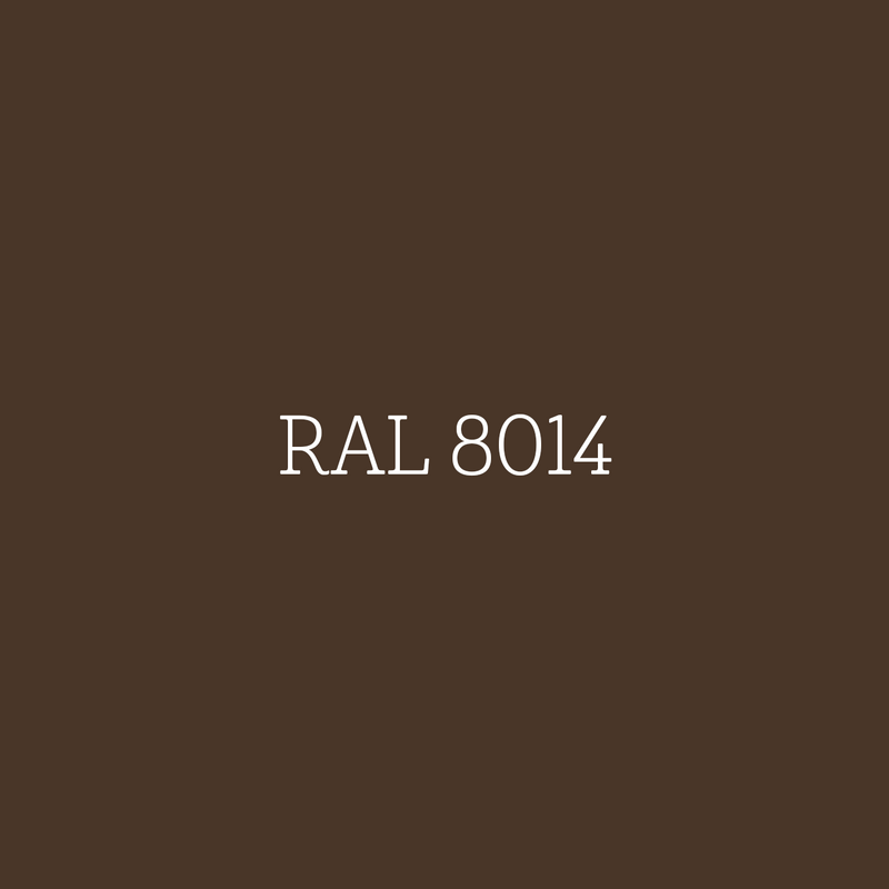 RAL 8014 Sepia Brown - zijdematte lakverf Mia Colore