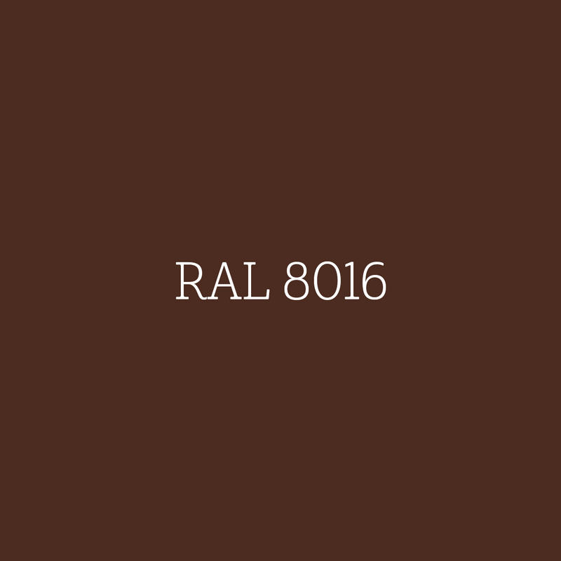 RAL 8016 Mahogany Brown - matte muurverf l'Authentique