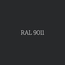 RAL 9011 Graphite Black - matte muurverf l'Authentique