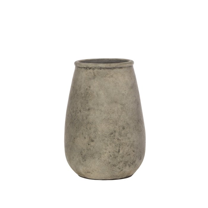 STILL Collection vaas met toelopende hals - TIN - H45 x D32 cm