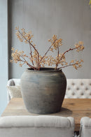 Donkergrijze authentieke waterkruik – H40 × D39 cm