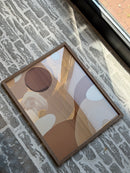 Art print in bruine houten lijst - Dreamy sunset - B40 x H50 cm