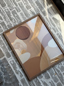 Art print in bruine houten lijst - Dreamy sunset - B40 x H50 cm