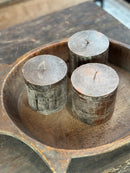 Cilinderkaars metallic bronskleur – 10×10 cm