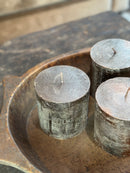 Cilinderkaars metallic bronskleur – 10×10 cm