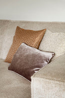 Hoekbank Tori in fluffy parelmoer stof – 344 × 358 cm