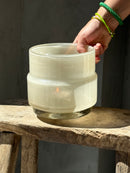 DutZ Collection beige windlicht Maartje - H14 x D16 cm