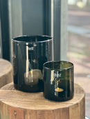 DutZ Collection cilindervaas / windlicht – Smoke – H14 × D14 cm