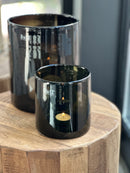 DutZ Collection cilindervaas / windlicht – Smoke – H14 × D14 cm