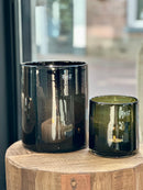 DutZ Collection cilindervaas / windlicht – Smoke – H25 × D22 cm