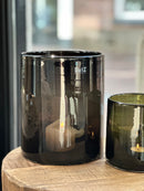 DutZ Collection cilindervaas / windlicht – Smoke – H25 × D22 cm