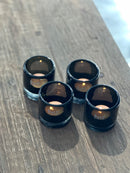 Dutz Collection Cilindervaas/windlicht smoke zwart H7xD7 cm