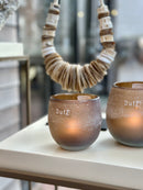 DutZ Collection windlicht Diva in matte amberkleur - H10 x D10 cm