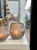 DutZ Collection windlicht Diva in matte amberkleur - H12 x D11 cm