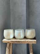 DutZ Collection windlicht in beigekleur - H12 x D12 cm