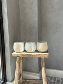 DutZ Collection windlicht in beigekleur - H12 x D12 cm