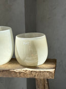 DutZ Collection windlicht in beigekleur - H15 x D15 cm
