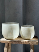 DutZ Collection windlicht in beigekleur - H18 x D18 cm