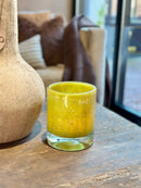 DutZ Collection windlicht in geelgroene kleur - D13 x H16 cm - Chartreuse