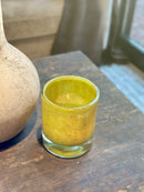 DutZ Collection windlicht in geelgroene kleur - D13 x H16 cm - Chartreuse