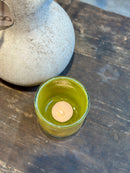 DutZ Collection windlicht in geelgroene kleur - D13 x H16 cm - Chartreuse