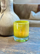 DutZ Collection windlicht in geelgroene kleur - D13 x H16 cm - Chartreuse