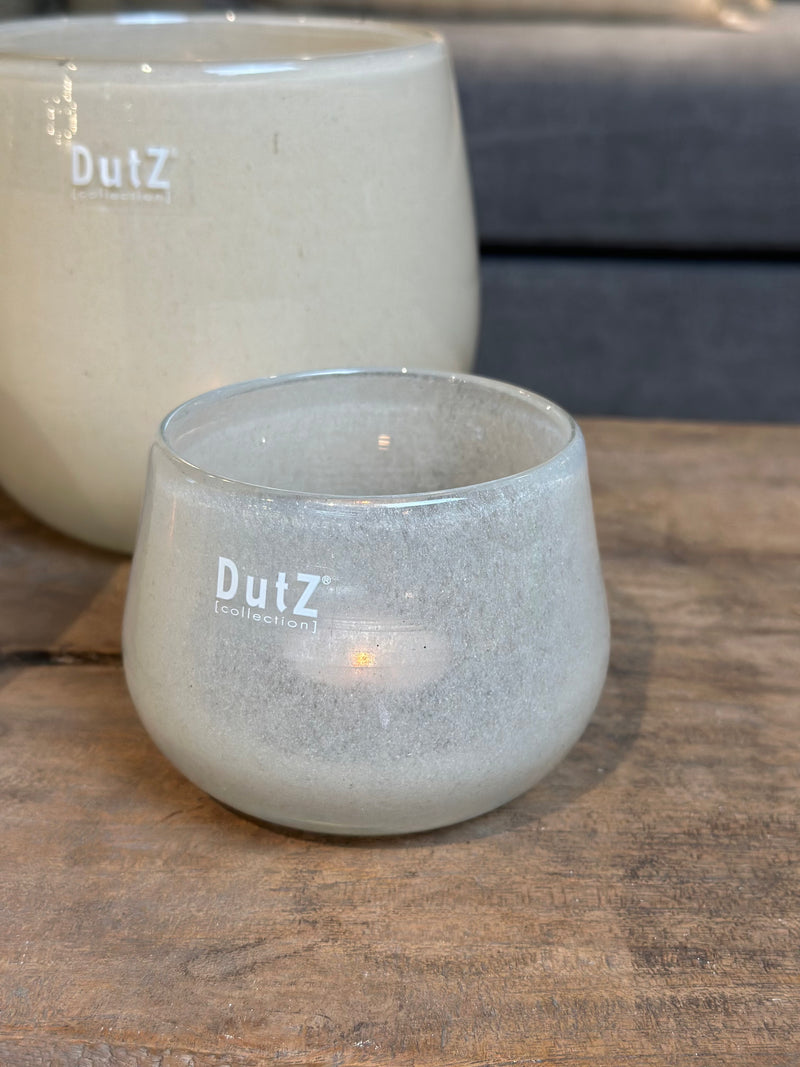 DutZ Collection windlicht in beigekleur - H10 x D10 cm