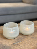 DutZ Collection windlicht in beigekleur - H10 x D10 cm