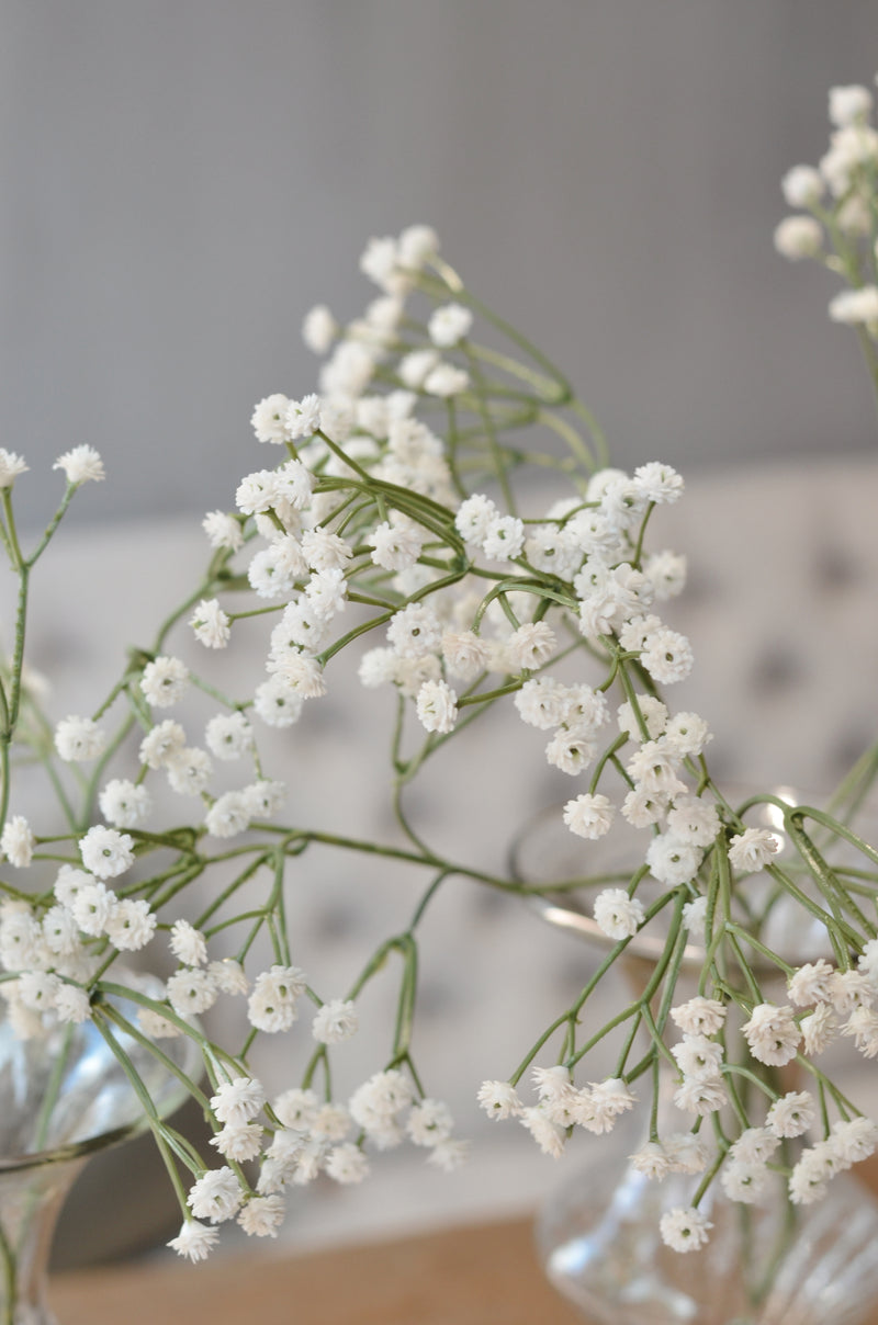 Kunstbloem Gipskruid met witte bloemetjes – 66 cm lang