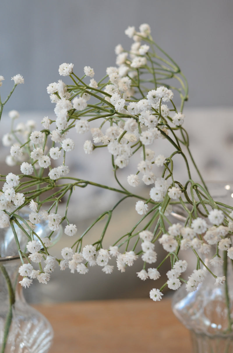 Kunstbloem Gipskruid met witte bloemetjes – 66 cm lang