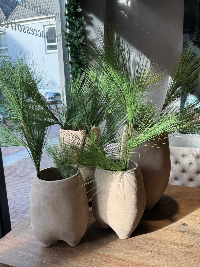 Groene cederboom‑spray kunsttak – 90 cm