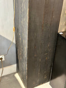 Zwarte zuil van grof hout - 120x35x35 cm