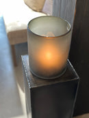 Zwarte metalen zuil - 75x25x25 cm