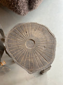 Bijzettafeltje boomstam van vergrijsd hout