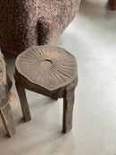 Bijzettafeltje boomstam van vergrijsd hout