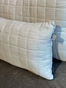 Kaki groen kussen van mousseline stof - 40x60 cm - Reza Irish Cream