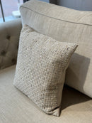 Beigekleurig kussen met stiksels - Tival Sand CLAUDI - 45x45 cm