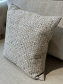Beigekleurig kussen met stiksels - Tival Sand CLAUDI - 45x45 cm