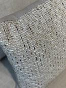 Beigekleurig kussen met stiksels - Tival Sand CLAUDI - 45x45 cm