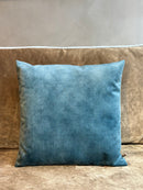 Petrolkleurig kussen van velours stof - 45x45 cm - Adona Niagara