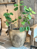 Groene kunstplant met grote bladeren 120 cm