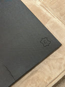 Leren dienblad vierkant Noa maat XL in donkerbruine krokoprint - 60x60x2,5 cm