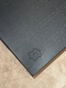 Leren dienblad rond Merel maat XL in donkerbruine krokoprint - D60 cm