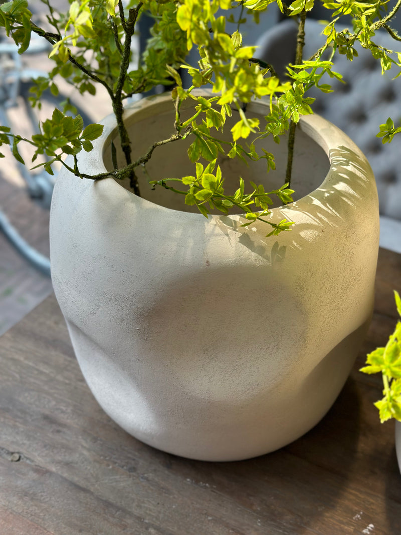 Pot Mancha met deuken in kleur brown - 40x38 cm