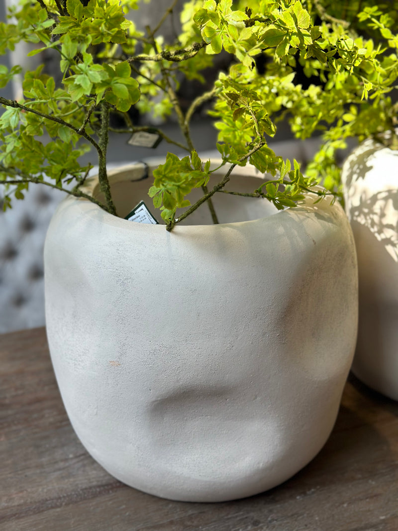 Pot Mancha met deuken in kleur brown - 40x38 cm