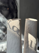 Hoge smalle vaas Soave - light brown - 17x76 cm