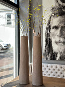 Hoge smalle vaas Soave - light brown - 17x76 cm