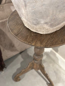 Wijntafel van vergrijsd hout - D50 x H75 cm